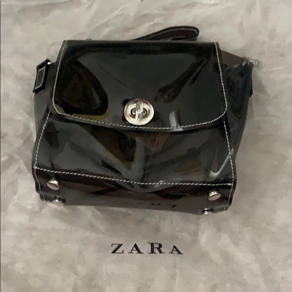 Zara Grey Clear Jelly crossbody